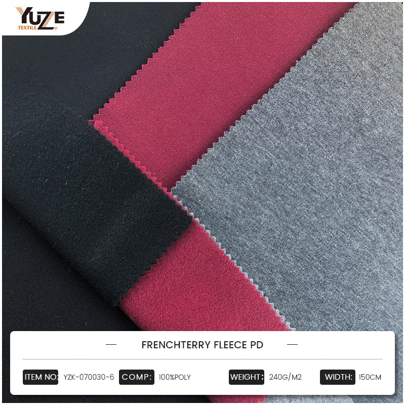 Fabricación PD de Fleece de Terry YZK-070030-6 French Terry: la combinación perfecta de función y moda