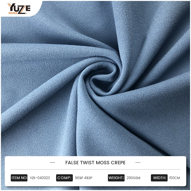 Elegancia técnica en textiles: ¿Qué hace que Moss Crepe Fabric sea la mejor opción para el diseño de moda de alta gama?